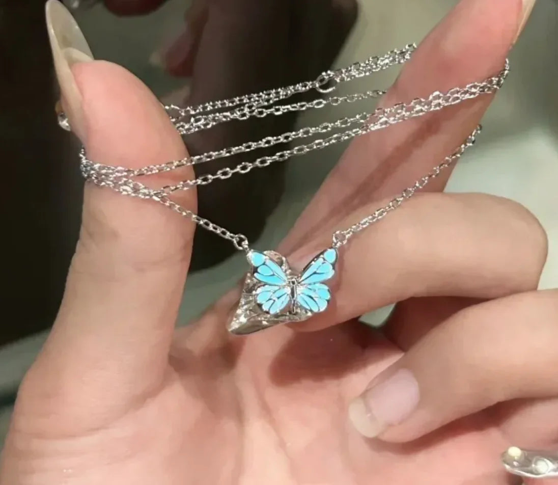 Glow in the Dark Butterfly Jewelry Set
