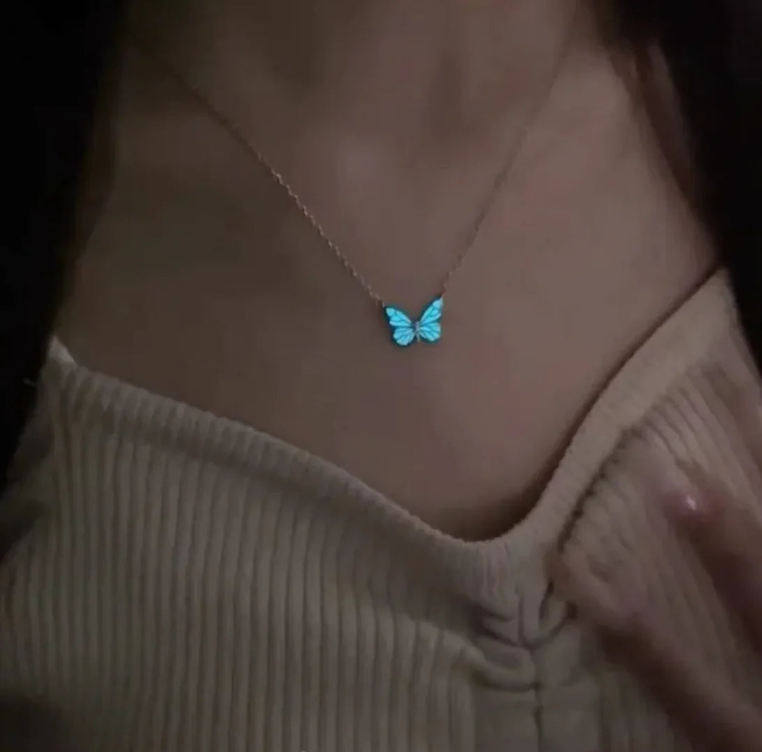 Glow in the Dark Butterfly Jewelry Set